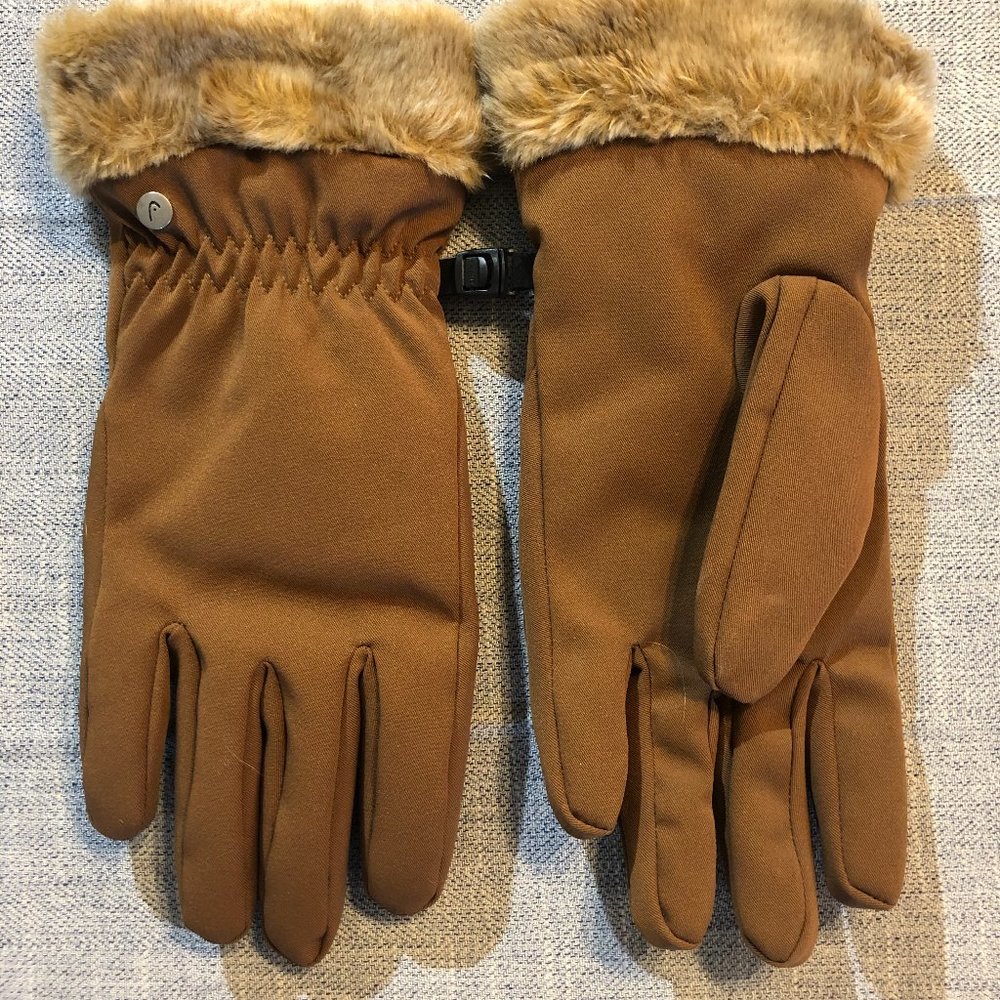 HEAD Winter Gloves with Faux Fur